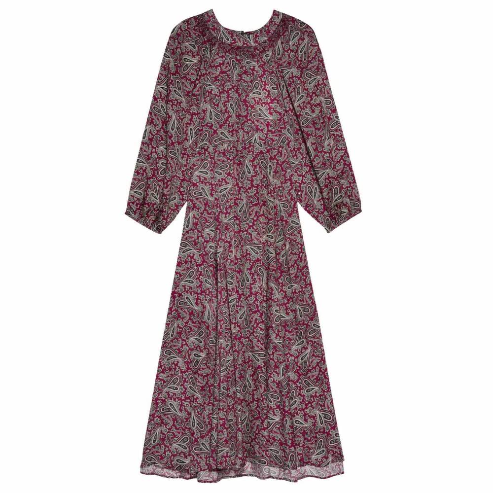 NEW THE GREAT. women's naples midi dress in purple